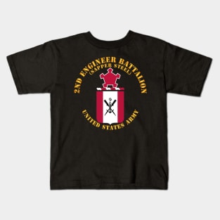 COA - 2nd Engineer Battalion - Sapper Steel Kids T-Shirt